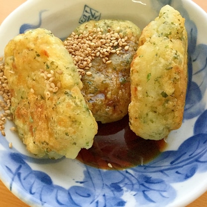 もっちり！海苔ジャガの揚げ餅